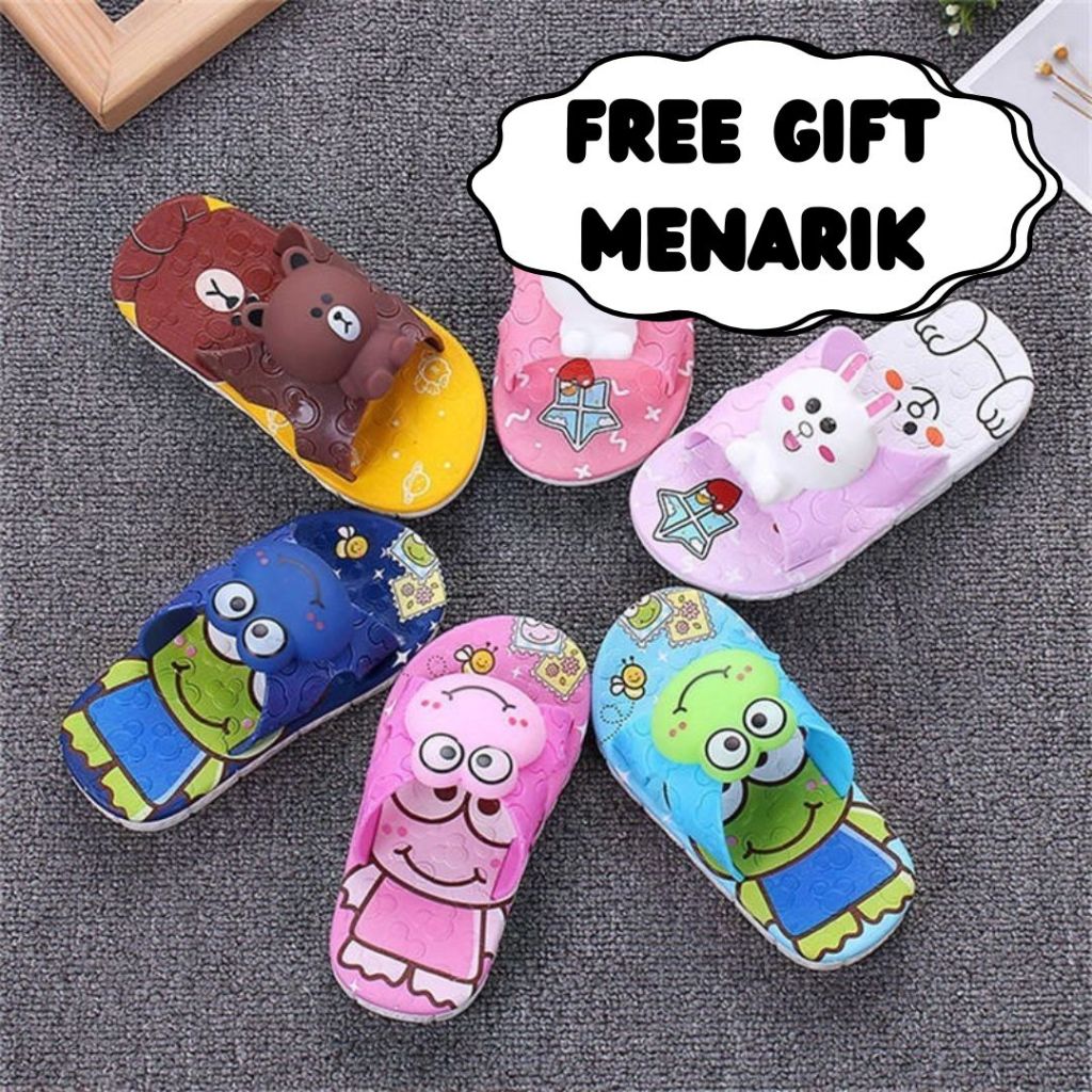 [LAST CALL] JISOOBABY AA-182 Sandal Anak Selop Karet  Berkualitas 1-8 Tahun Sport Termurah Sendal Ba