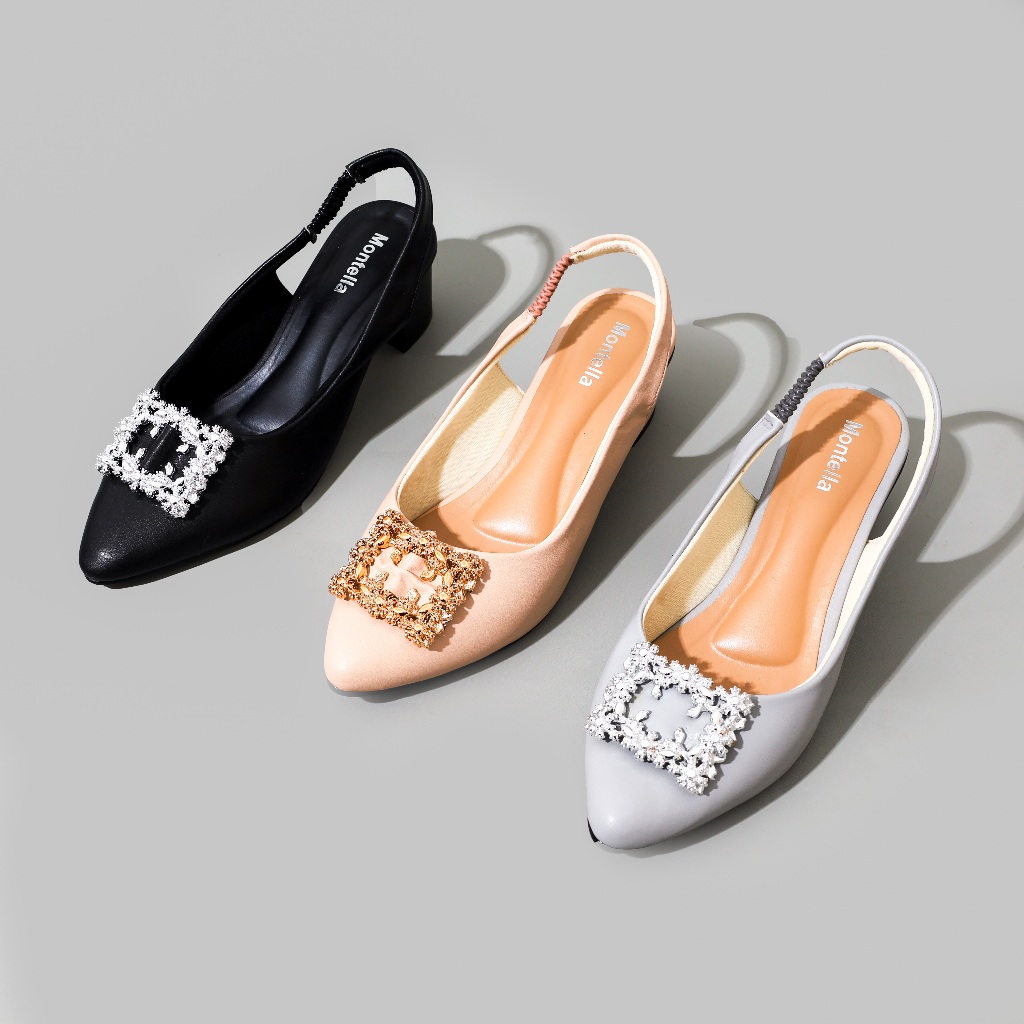 MONTELLA Madam Sepatu Pumps Heels Wanita Hak 5 Cm