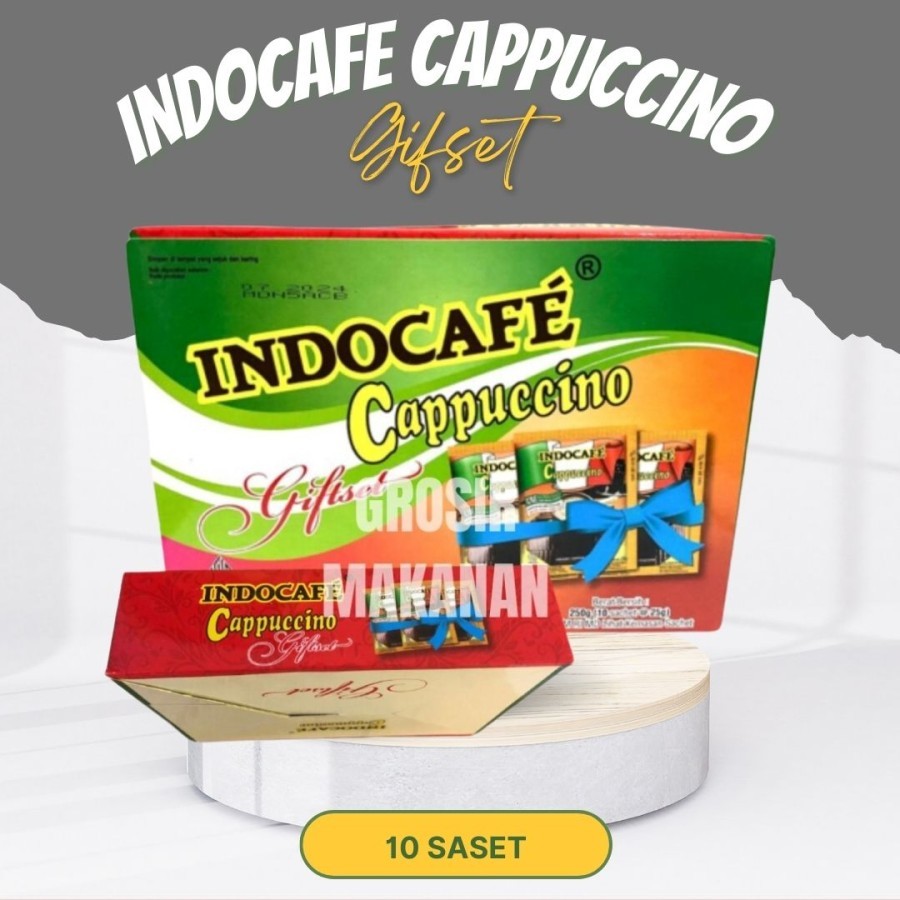 

Indocafe Cappuccino Giftset Isi 10s / 250gr / Halal