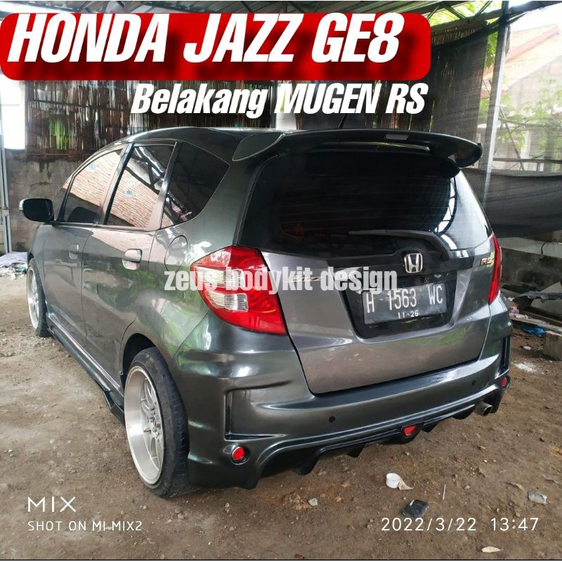 Bodykit HONDA JAZZ GE8 Adaptasi Mugen RS Bumper Belakang