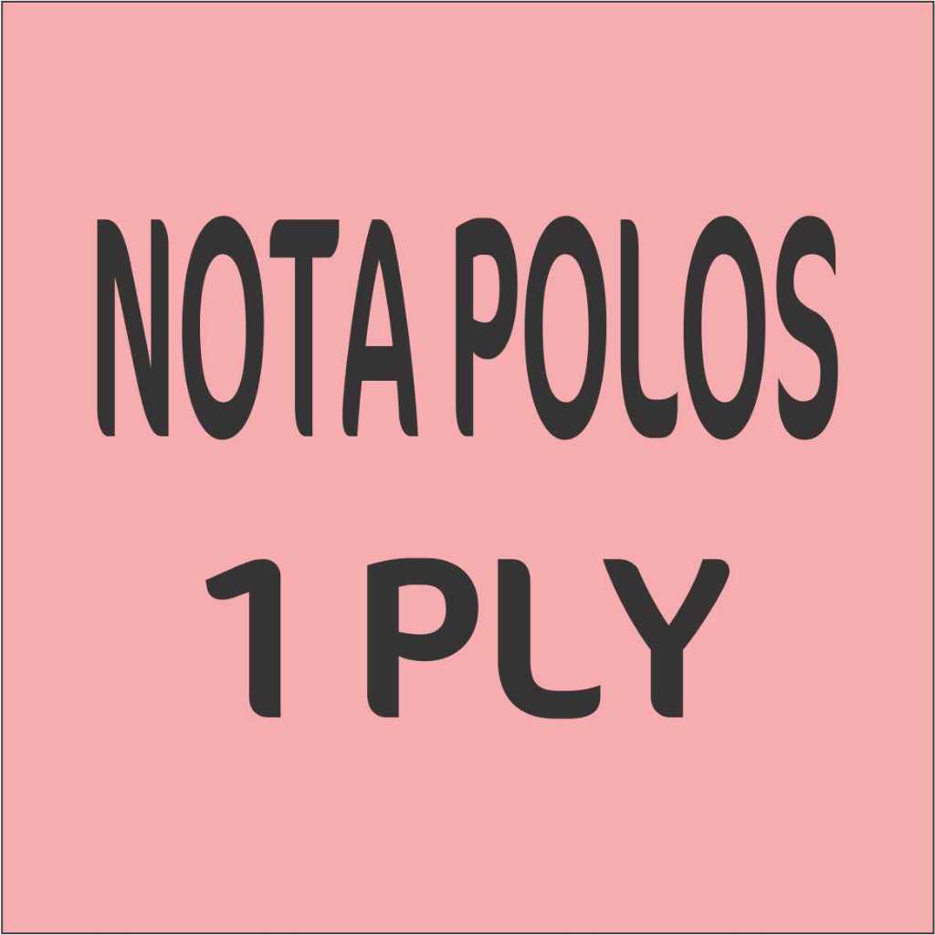 

NOTA POLOS 1 PLY / MEMO BLOKNOTE KERTAS HVS