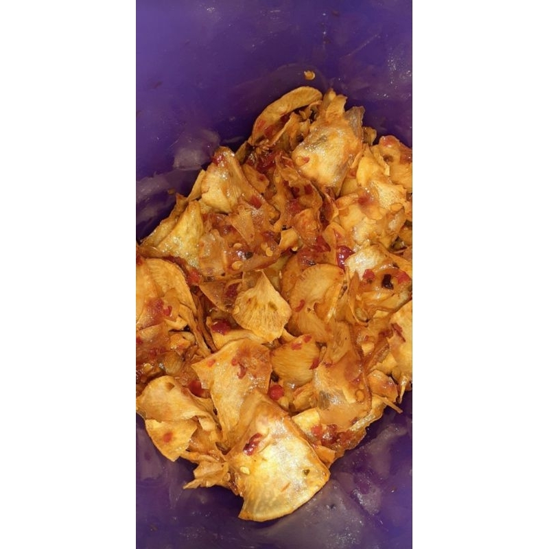 

keripik singkong pedas juara