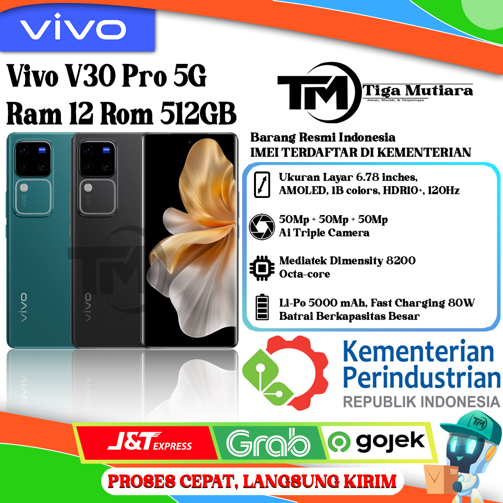 Vivo V30 Pro 5G Ram 12 Rom 512GB