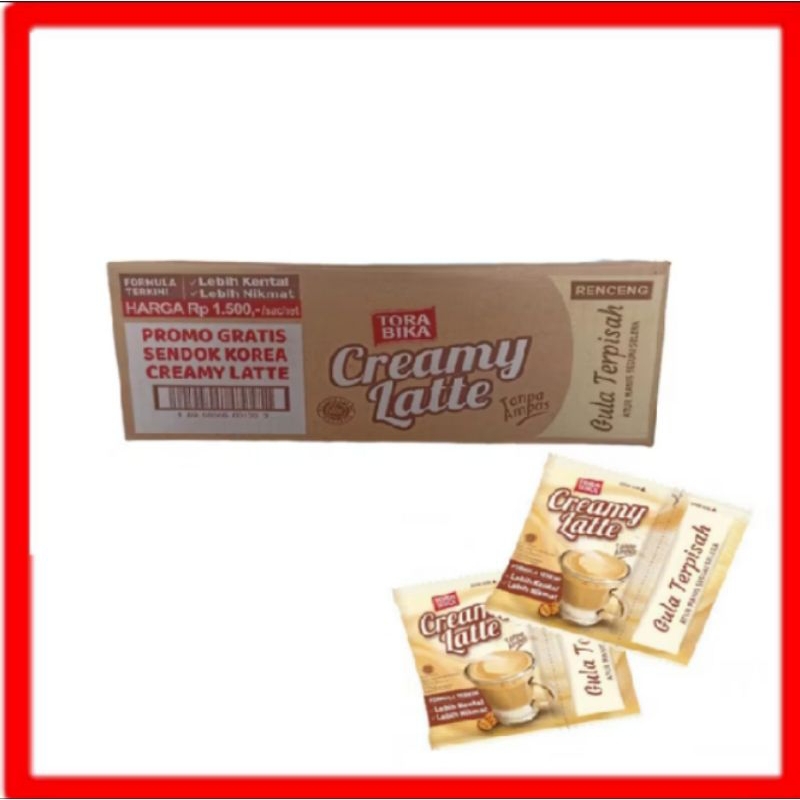 

TORABIKA CREAMY LATTE ISI 12 RENCENG1 DUS