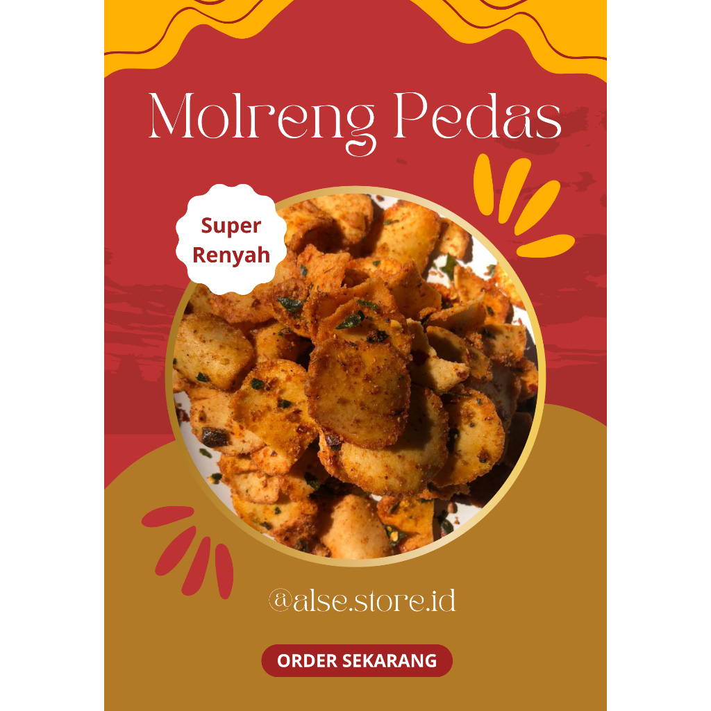 

Molreng Pedas/ Keripik Cimol Pedas/ Molreng Kering Viral/ Cimol Goreng