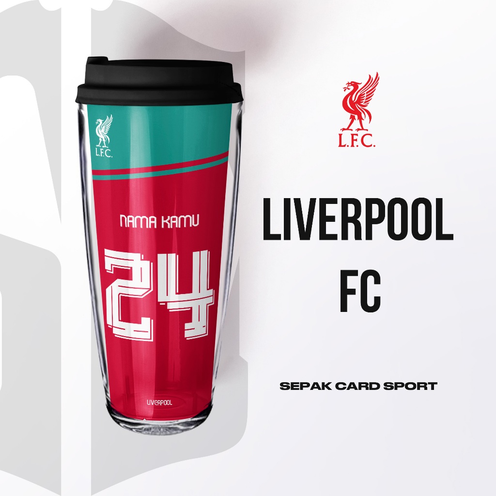 Tumbler Botol Minum Liverpool / Merchandise Tumbler Botol Custom Nama