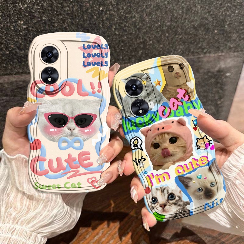 R128 CASE HP GELOMBANG FOR OPPO A3 PRO 5G A60 TERBARU A78 4G A78 5G A58 5G A5 4G A38 A18 A98 a7/a5s 