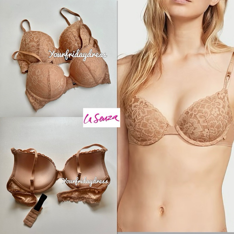 Full Tag La Senza lasenza starry remix bra super push up wired lace branded beha sisa export origina