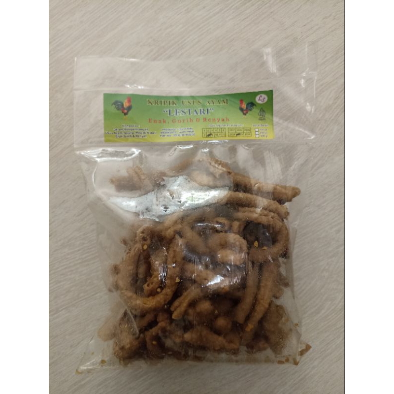 

KRIPIK USUS | KRIPIK USUS AYAM | KERIPIK USUS AYAM | KRIPIK USUS AYAM 250 GRAM | KRIPIK USUS AYAM RENYAH | KRIPIK USUS AYAM GURIH | CEMILAN