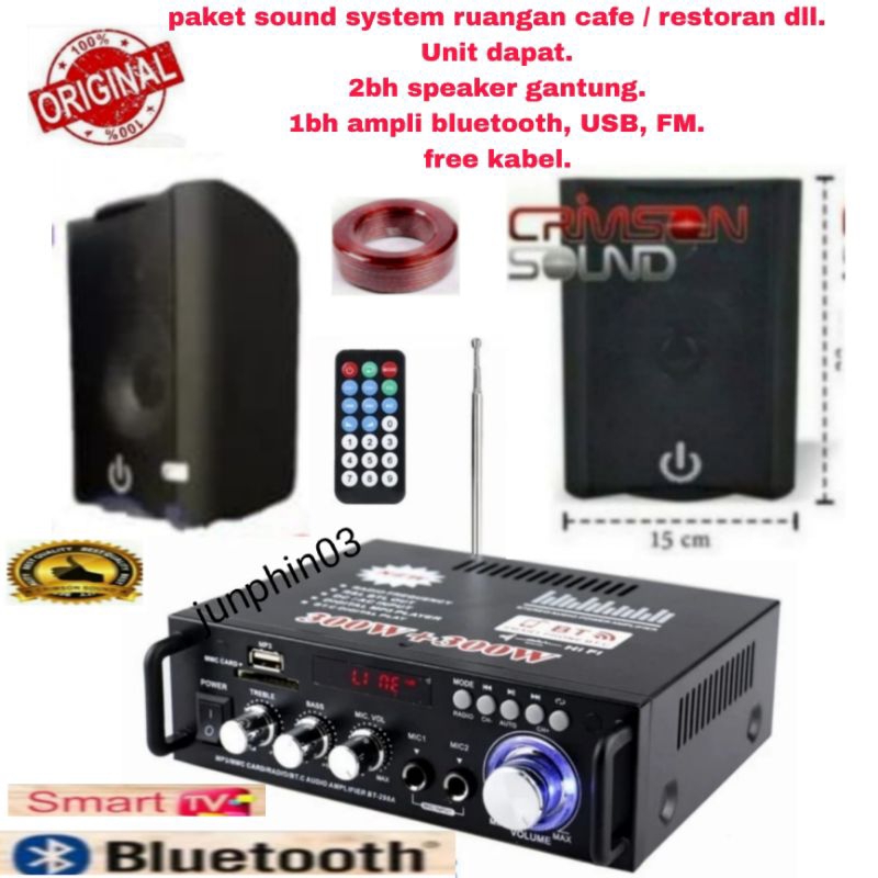paket Speaker gantung Crimson 2Titik ruangan cafe restoran masjid