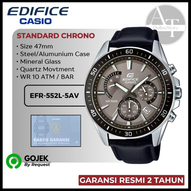 Jam Tangan Pria Casio Edifice EFR-552L-5A EFR552L ORIGINAL Resmi