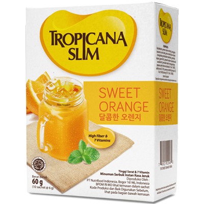 

TROPICANA SLIM Sweet Jeju Orange Sachet Ecer Minuman Bubuk Rasa Jeruk @6 gram