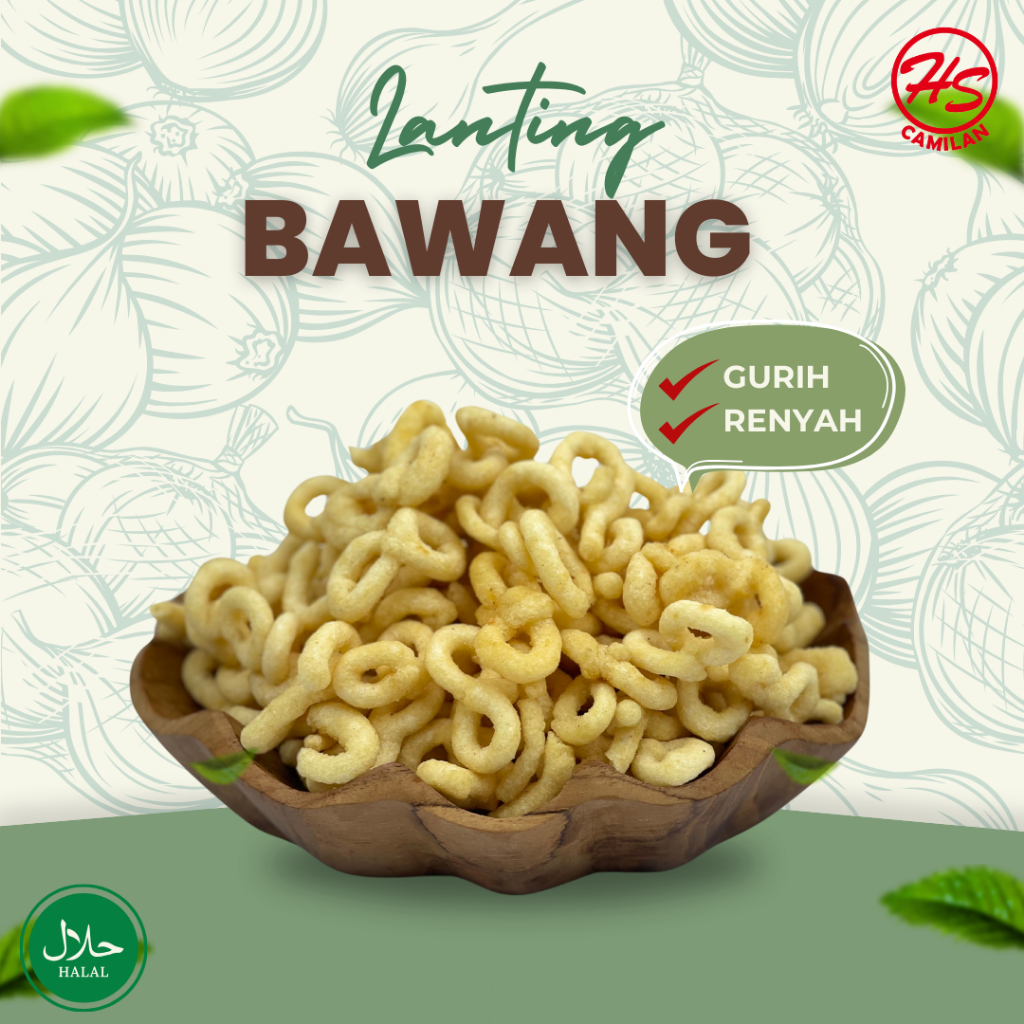 

LANTING BAWANG/ LANTING SINGKONG BAWANG/ SNACK CAMILAN MURAH 200 GRAM