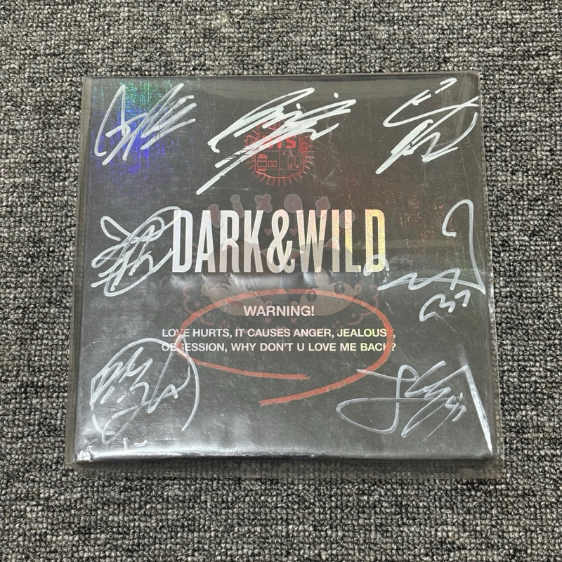 [Ready] BTS Signed Album Dark & Wild DNW Album Rare Namjoon RM Seokjin Jin Yoongi Suga Jhope Jimin T