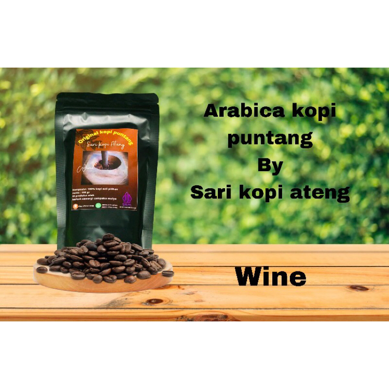 

arabika kopi puntang by sari kopi ateng wine(100gr)