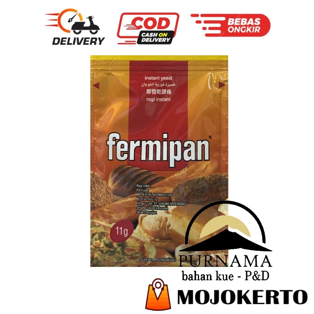 

FERMIPAN SACHET 11GR RAGI KERING INSTAN INSTANT DRY YEAST SEMUA JENIS ROTI KUE BAKPAO PAU DONAT