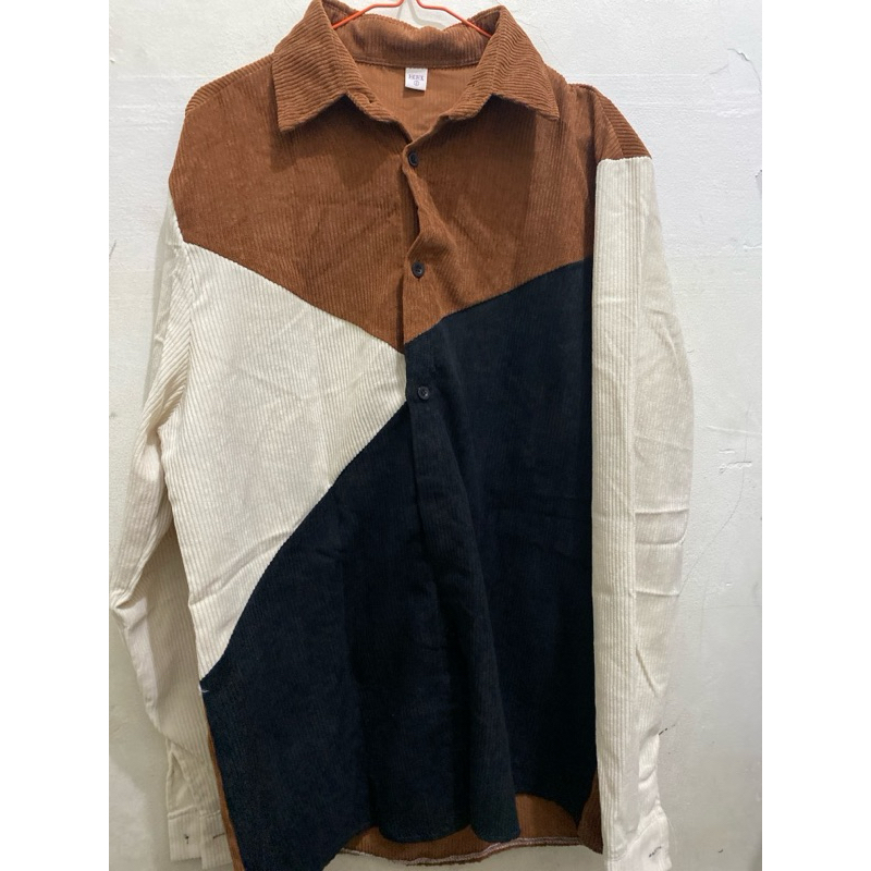 [BARU] Kemeja Korduroi Fashion Korea Pria Wanita