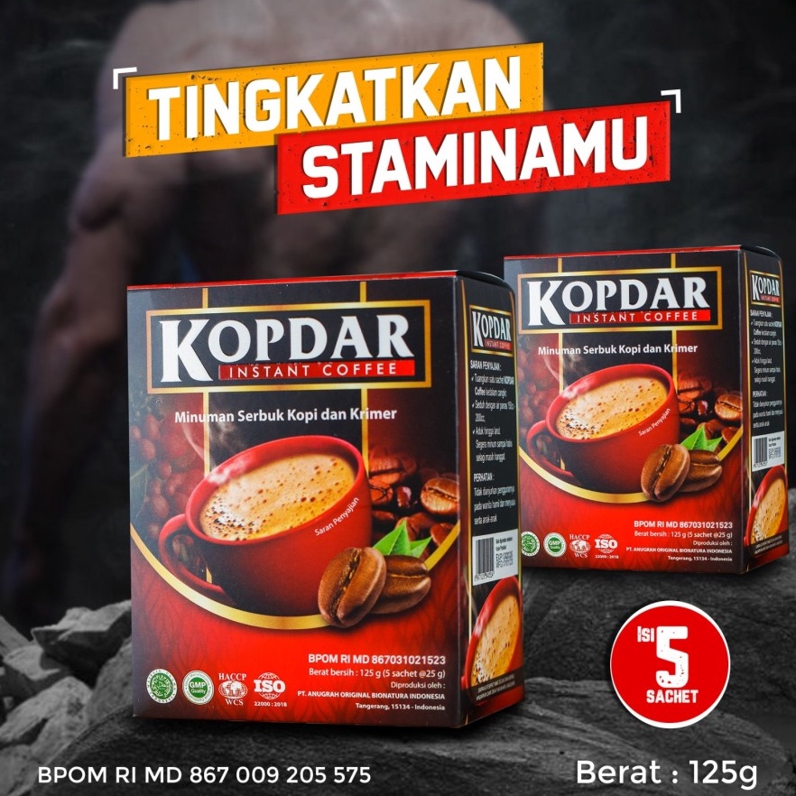 

Best Price KOPDAR KOPI SETARA BORNEO KOPI PEDE KARKASA ISI 5 SACET