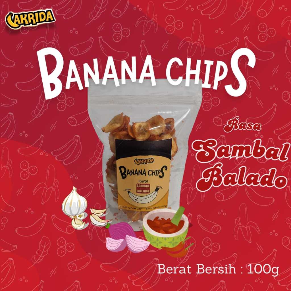 

Keripik Pisang LAKRIDA - Sambal Balado