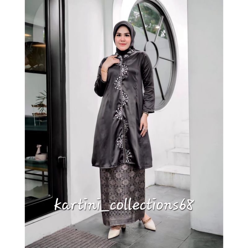 set kebaya kurung payet terbaru FREE HIJAB baju kurung padang modern tunik bridal malay set songket