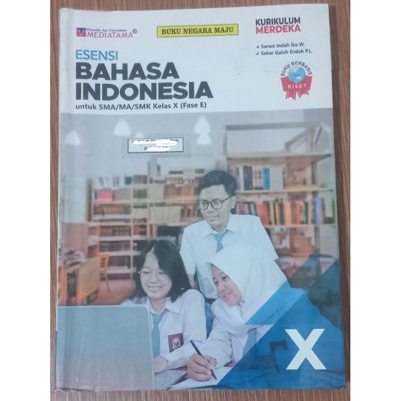 

BAHASA INDONESIA KELAS 10 MEDIATAMA KURIKULUM MERDEKA ORIGINAL