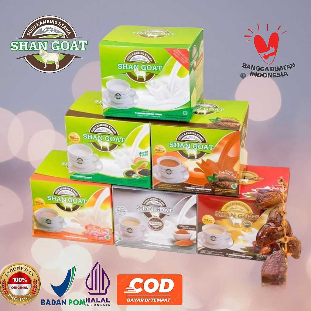 

Shangoat susu bubuk ettawa isi 10 sachet