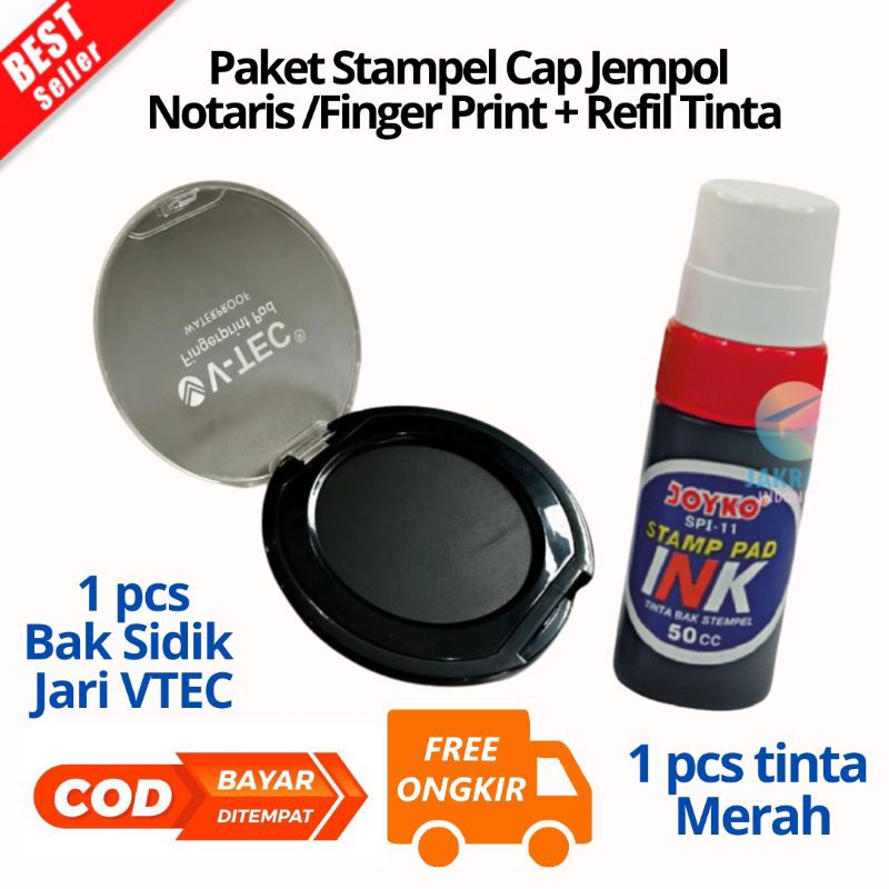 

[JK] BAYAR DI TEMPAT Stempel Stampel Stamp Cap Jempol Notaris Bak SidikJari VTEC/Finger Print Pad