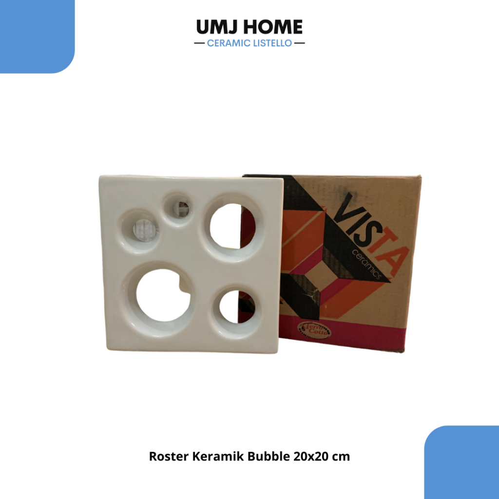 Roster keramik 20x20 cm loster keramik 20x20 cm lubang angin 20x20 cm bubble terra cotta/ vista