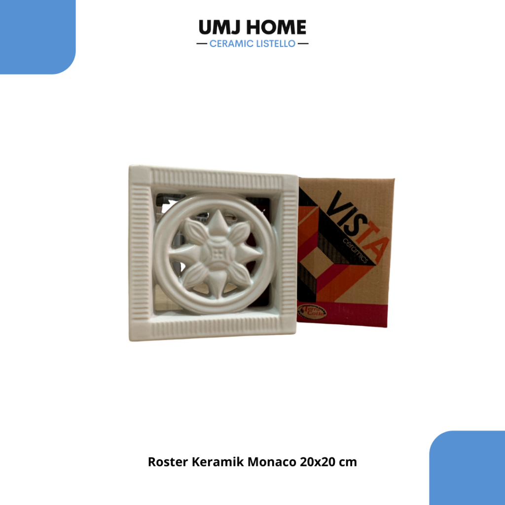 Roster keramik 20x20 cm loster keramik 20x20 cm lubang angin 20x20 cm monaco terra cotta/ vista