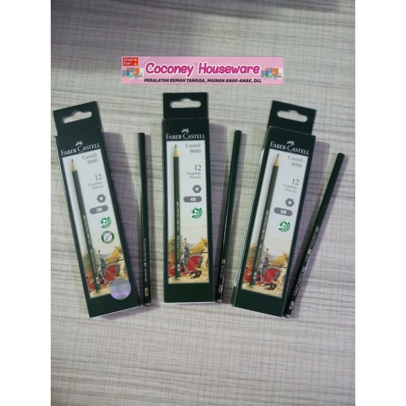 

Pensil 2B / Pensil 4B / Pensil 6B / Faber Castell
