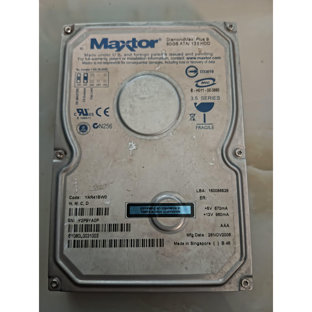 HDD MAXTOR DiamondMax Plus 9