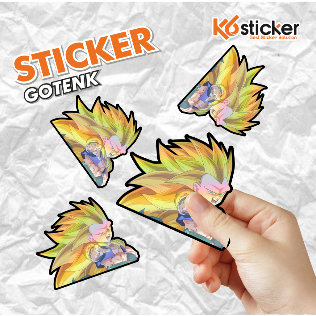 

Stiker anime hologram goten dragon ball