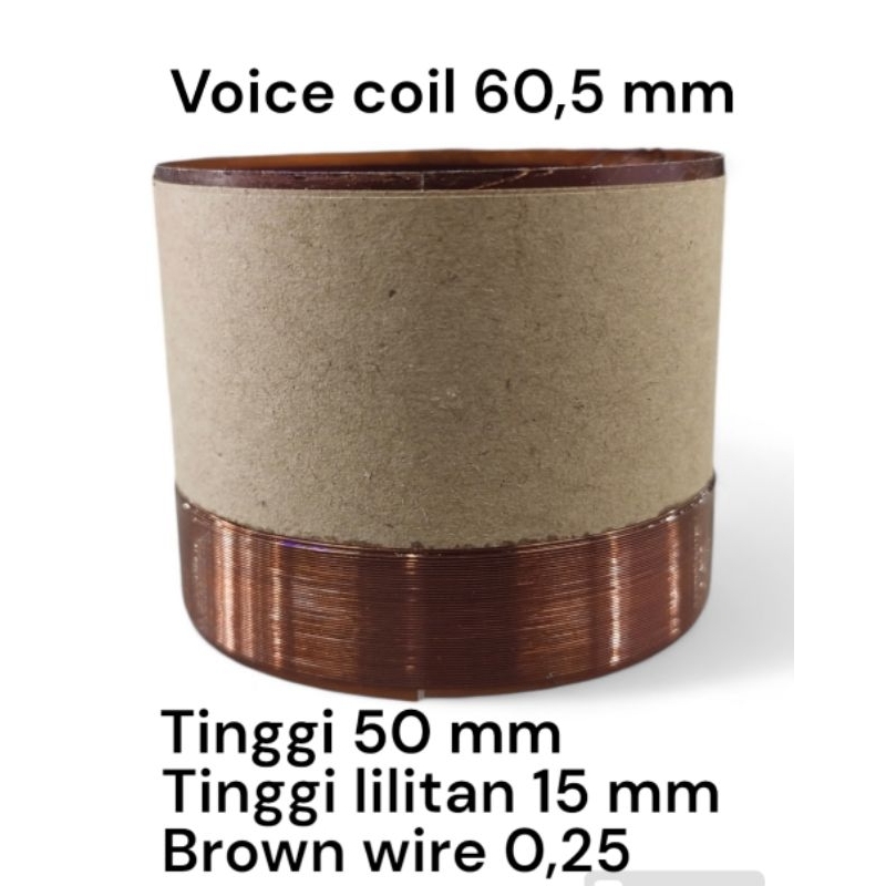 spul sepul spool spol voice coil speaker 10 12 15 inch fabulous diameter lubang 60,5 mm