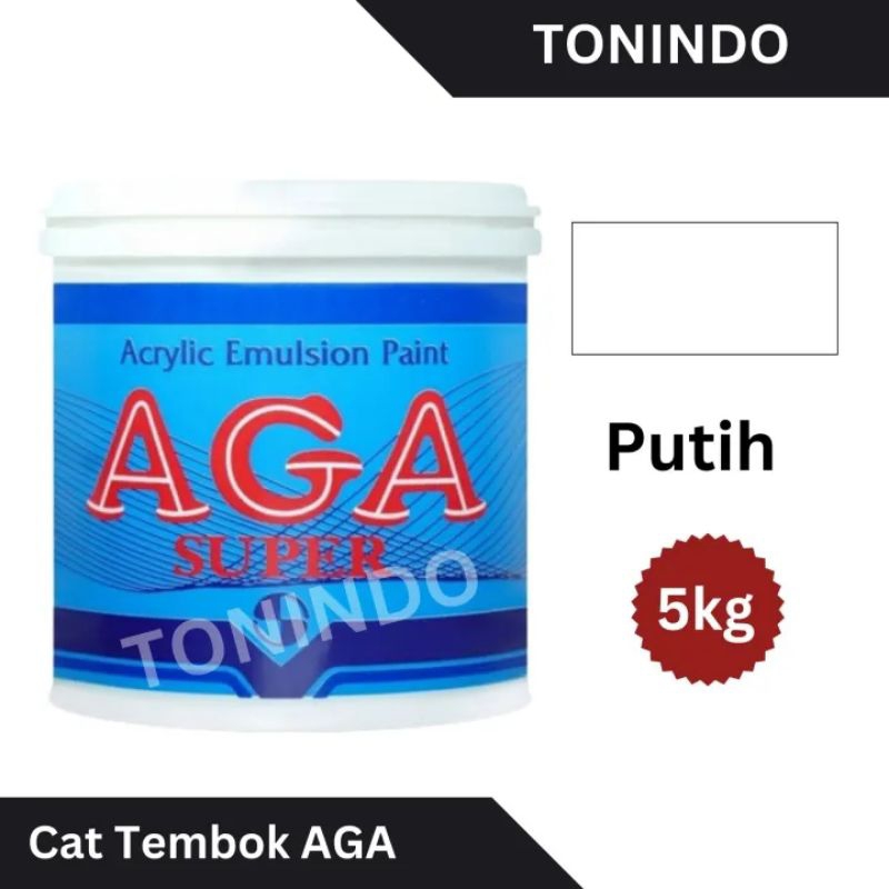 Cat Tembok AGA Super Acrylic Emulsion Paint 5kg/ Galon