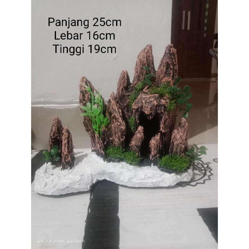 Tebing Goa Aquascape Hiasan Tebing Goa Aquarium