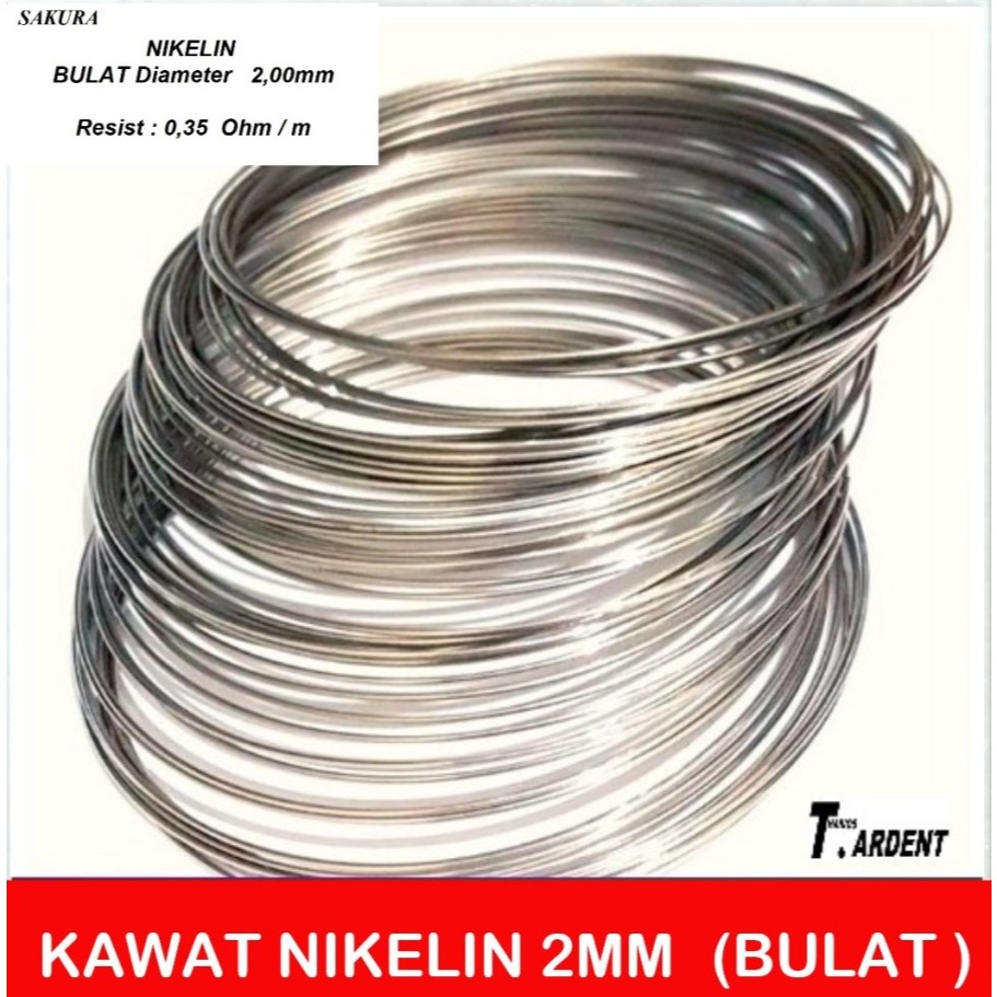kawat nikelin 2,00 mm niklin 2mm bulat 1 kg