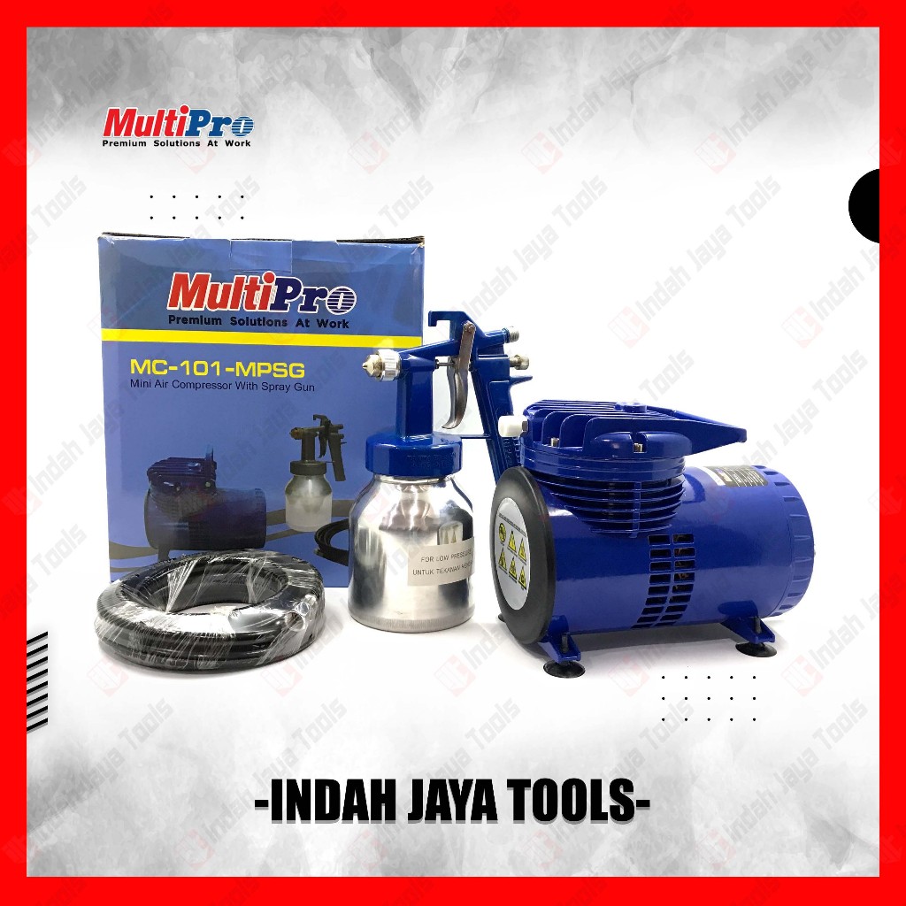 MULTIPRO MC-101-MPSG Mini Compressor + Spray Gun - Kompresor Kecil Air Brush Cat
