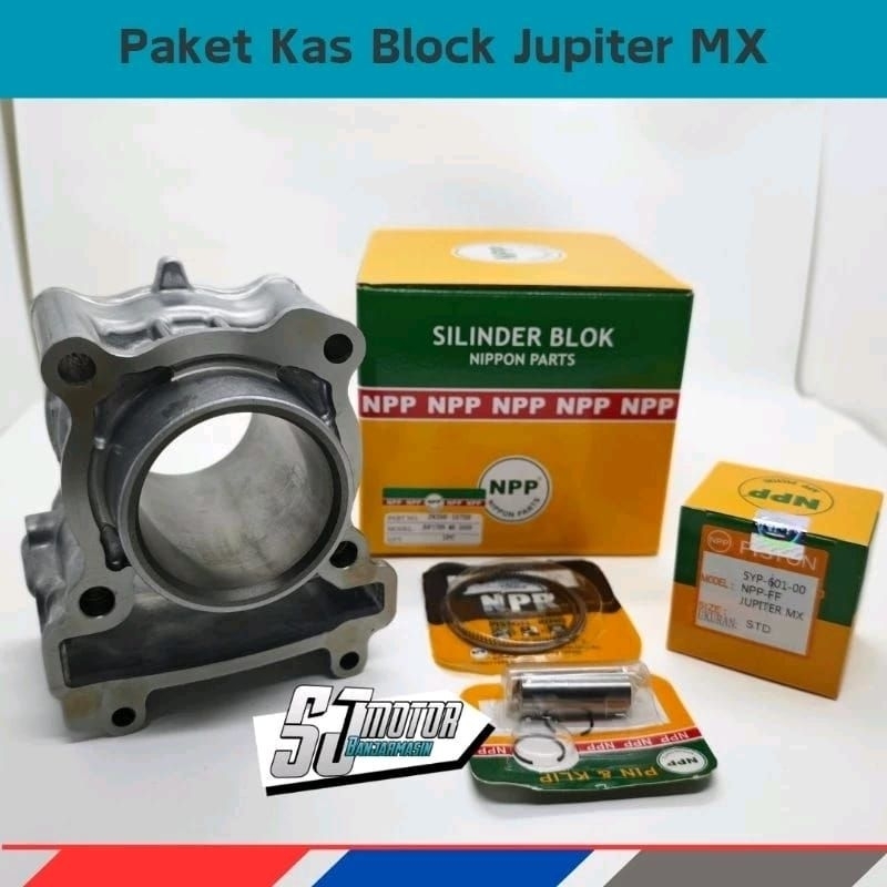 Paket Kas Block Cylinder Set Piston NPP Jupiter MX
