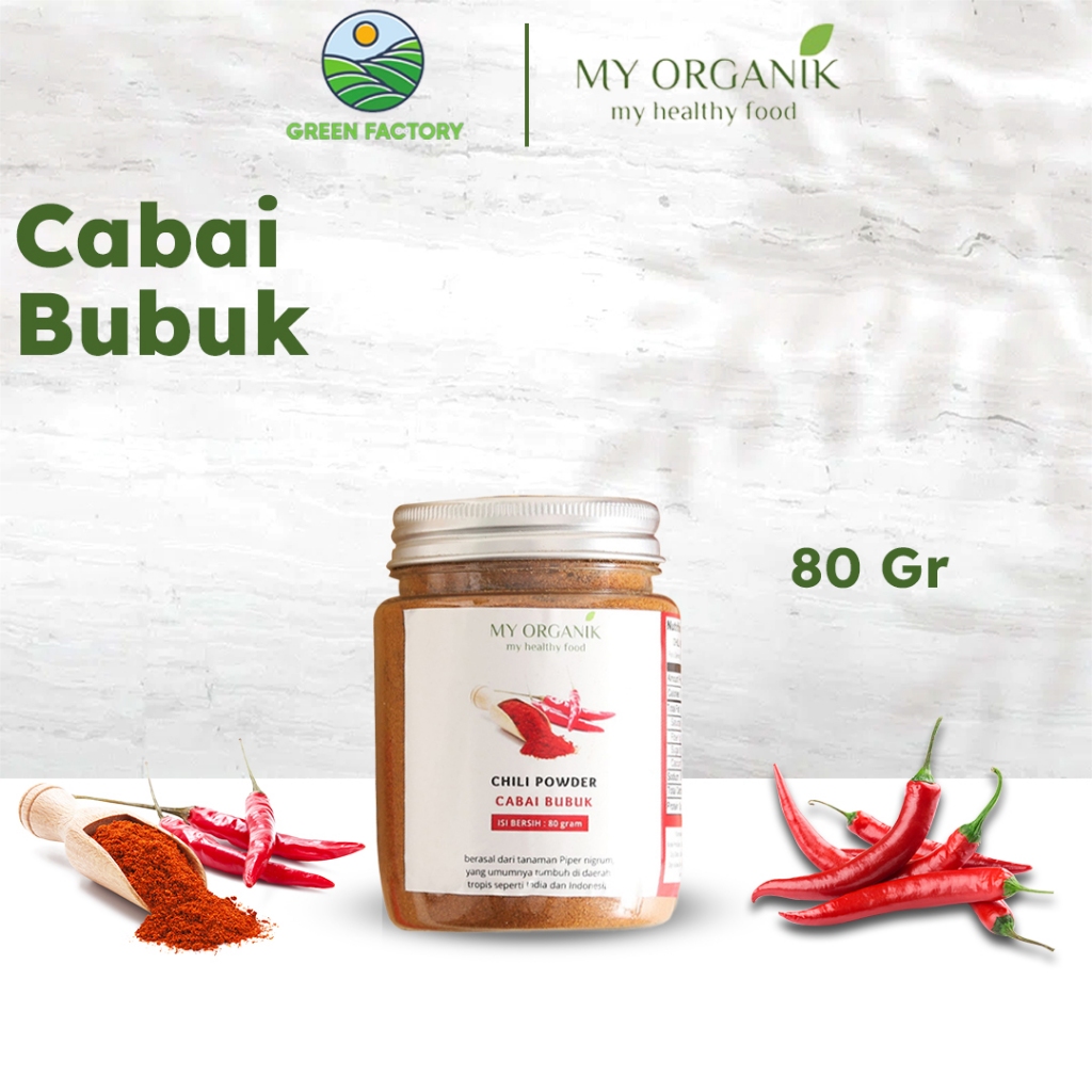 

My Organik Bubuk Cabe Cabai Halus Super Pedas Kasar Chili Chilli Cabei Red Pepper Powder