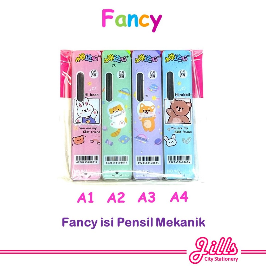 

Fancy Isi Pencil Mekanik Karakter Lucu 2B 0.5mm (Produk Import)