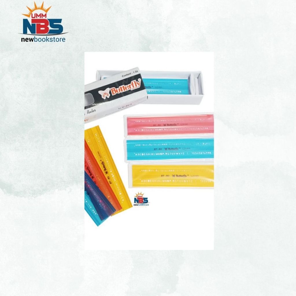

Penggaris Butterfly Sablon BT - R3 3 mm