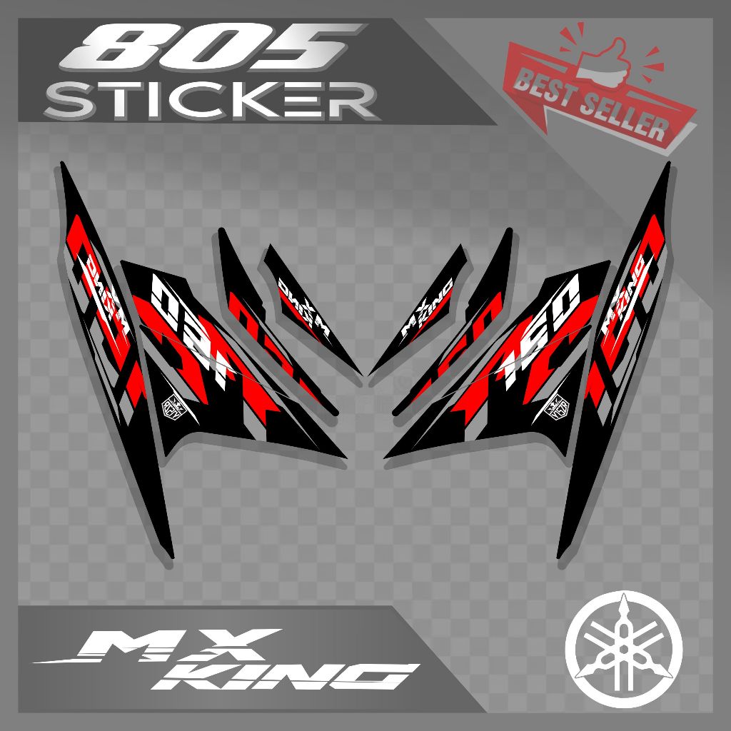 STRIPING STIKER MX KING 150/STIKER MX KING/STRIPING MOTOR MX KING 150 GRAFIS KEREN