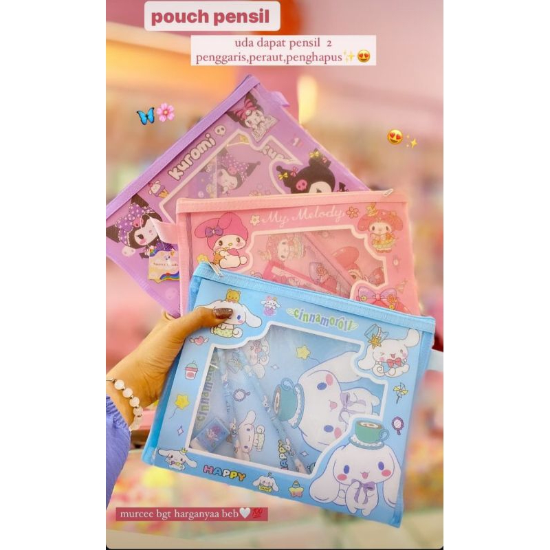 

PAKET STATIONERY SET / ATK SET KOTAK PENSIL SANRIO PREMIUM EDITION