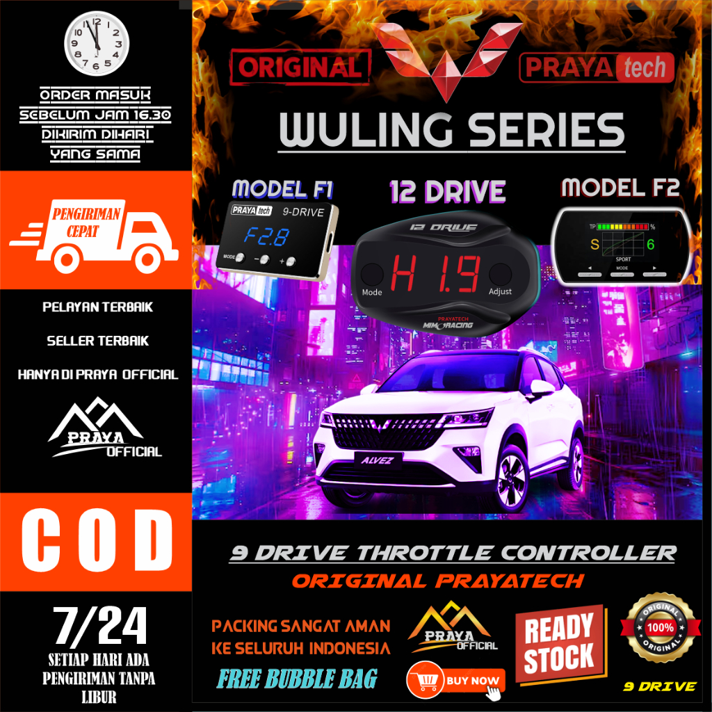 12 DRIVE 12DRIVE PRAYATECH 9DRIVE 9 DRIVE PIGGYBACK REMAP WULING ALMAZ ALVEZ CONFERO CORTEZ