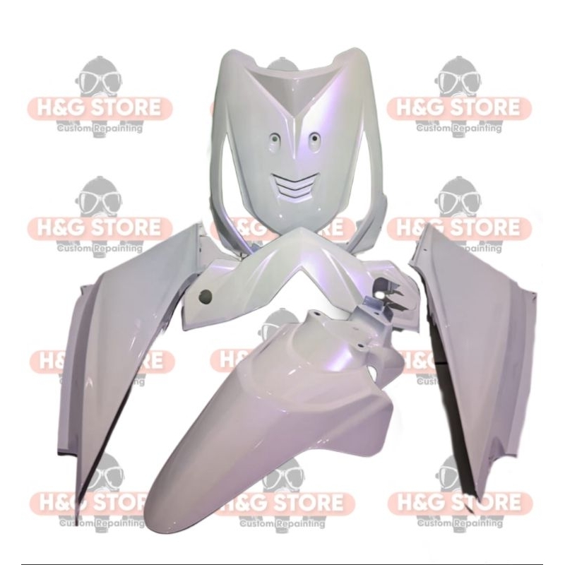 Full body halus beat karbu warna putih lembayung ungu