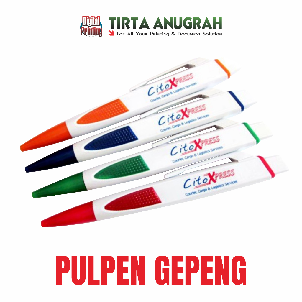 

TIRTA ANUGRAH - PULPEN PRINT CUSTOM PULPEN GEPENG PROMOSI SOUVENIR Tirtaanugrah