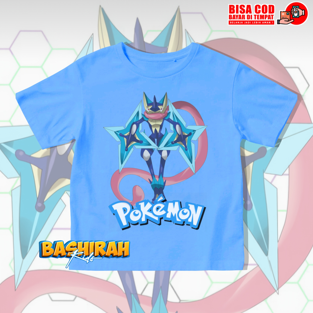 Kaos Anak Pokemon Greninja / Baju Anak Greninja