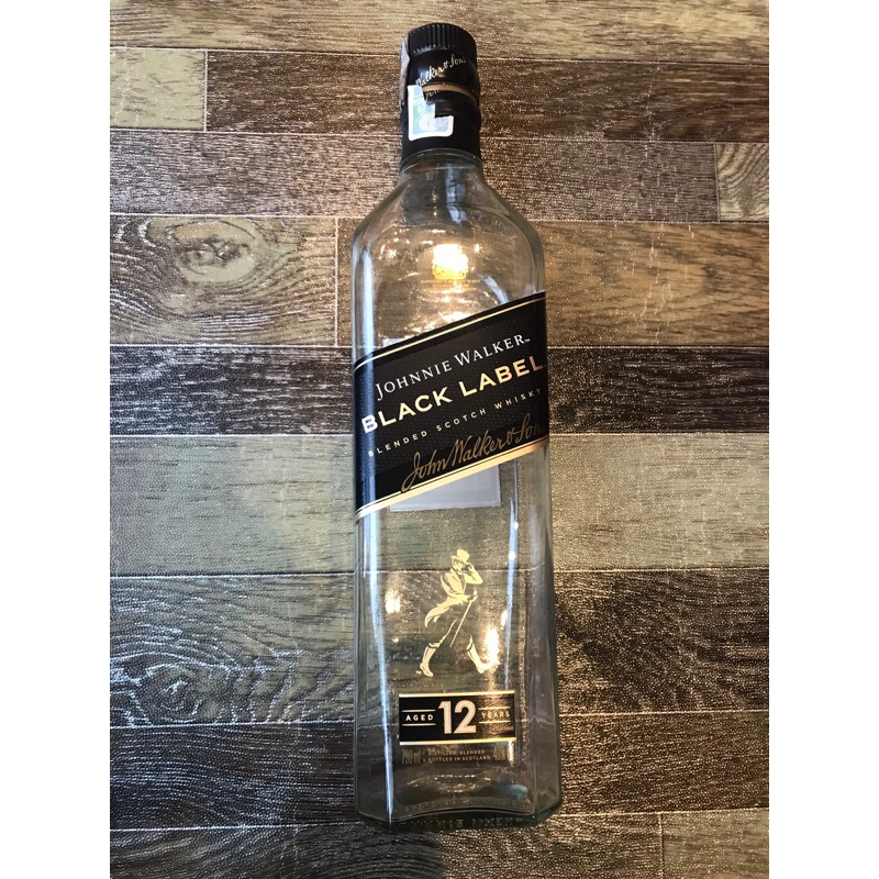 botol bekas minuman  Black label  TANPA DUS botol antik botol unik pajangan botol hiasan