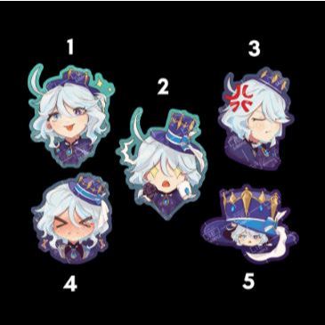 

Sticker Die Cut 5cm Glitter Laminated, Fandom HSR (Honkai Star Rail)