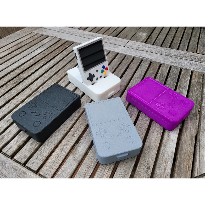 3 in 1 Aksesoris Anbernic RG353V Hard Case Stand Tempat Charging - P3D